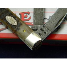 Case XX USA 1 Dot (1989) Rogers Bone ROG 6207 D Damscus Mini Trapper Knife - NIB