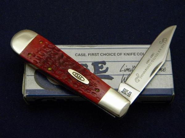 Case XX 1889-1989 Centennial Red Bone R6199 1/2 SS Jack Knife - NIB Case XX 1889-1989 Centennial Red Bone R6199 1/2 SS Jack Knife - NIB