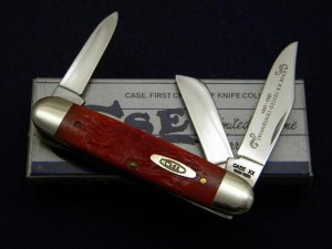 Case XX 1889-1989 Centennial Red Bone R6345 1/2 SS Cattle Knife - NIB