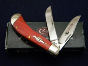 Case XX USA 2007 Red Appaloosa Bone T.B.62110 SS Tony Bose Saddlehorn Knife - NIB