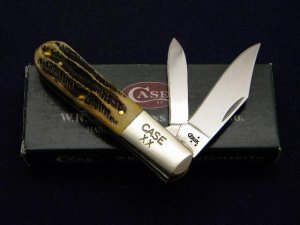 Case XX USA 2007 Bone Stag 6.52009 1/2 SS Barlow Knife - NIB