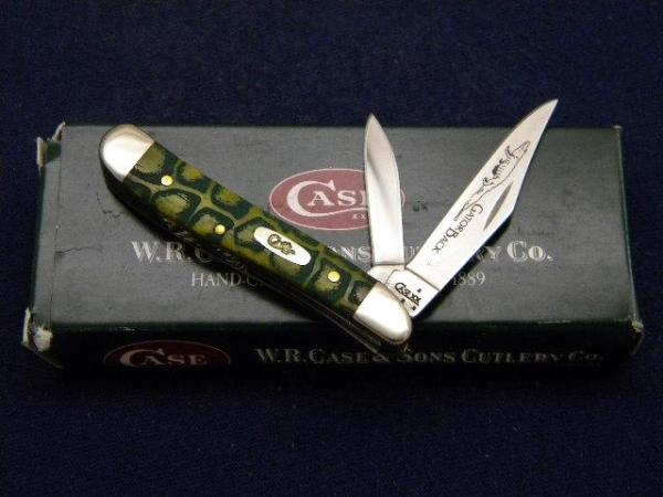 Case XX USA 2007 Olive Green Bone 6220 SS Gator Back Peanut Knife - NIB Case XX USA 2007 Olive Green Bone 6220 SS Gator Back Peanut Knife - NIB