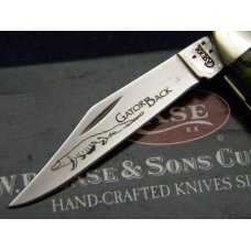 Case XX USA 2007 Olive Green Bone 6220 SS Gator Back Peanut Knife - NIB Case XX USA 2007 Olive Green Bone 6220 SS Gator Back Peanut Knife - NIB