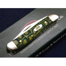 Case XX USA 2007 Olive Green Bone 6220 SS Gator Back Peanut Knife - NIB Case XX USA 2007 Olive Green Bone 6220 SS Gator Back Peanut Knife - NIB
