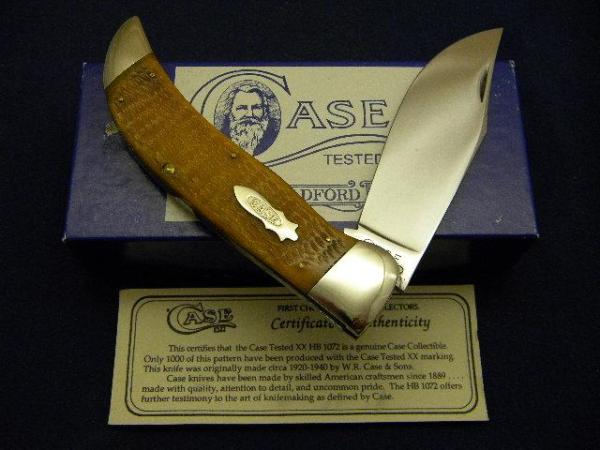 Case Classic 1990 Honey Bone HB1072 Clasp Knife - NIB Case Classic 1990 Honey Bone HB1072 Clasp Knife - NIB