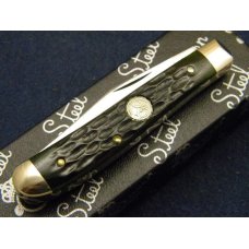 Queen Cutlery 1999 NKCA Youth Knife Green Bone Mini Trapper Queen Cutlery 1999 NKCA Youth Knife Green Bone Mini Trapper