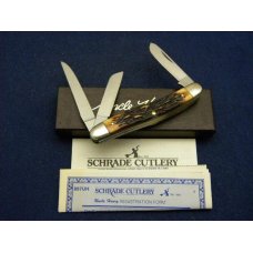 Schrade + USA 897UH Uncle Henry Staglon Signature Premium Stockman Knife - NIB