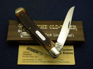 Schrade USA 194OT Delrin Gunstock Trapper Linerlock Knife - NIB