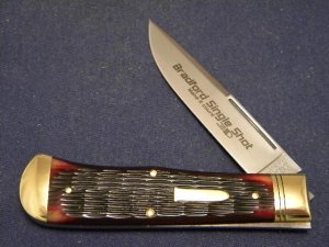 Great Eastern Bone Short Swedge Jumbo Trapper Knife - Bradford Cutlery PA USA