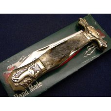 Parker Cut. Co. Hand Made Japan Bone EK-1 Folding Lockback Bowie Knife - NIB Parker Cut. Co. Hand Made Japan Bone EK-1 Folding Lockback Bowie Knife - NIB