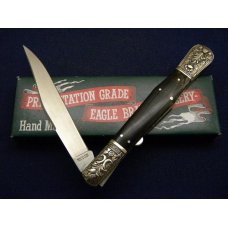 Parker Cut. Co. Hand Made Japan Horn EK-4 Folding Lockback Bowie Knife - NIB Parker Cut. Co. Hand Made Japan Horn EK-4 Folding Lockback Bowie Knife - NIB