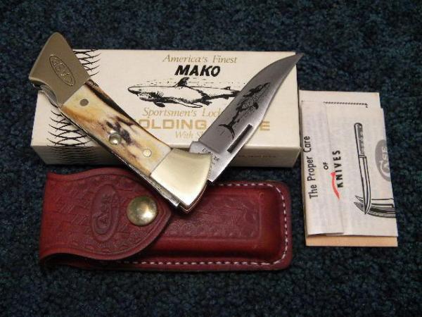 Case XX SS USA 9 Dot (1981) Stag 5158 L SSP Mako Lockback Knife - NIB Case XX SS USA 9 Dot (1981) Stag 5158 L SSP Mako Lockback Knife - NIB