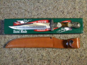 Parker Cut. Co. Hand Made Japan Bone EK-11 Manson Bowie Knife - NIB