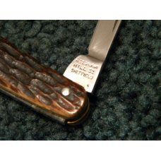 Vintage Needham Hill St. Sheffield Bone Wharncliffe Half Wittler Knife Vintage Needham Hill St. Sheffield Bone Wharncliffe Half Wittler Knife