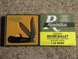 Remington UMC USA 1991 Genuine Bone R1178 Silver Bullet Trapper Knife - NIB 