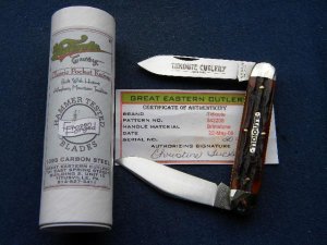 Great Eastern Cutlery Tidioute Cutlery 2008 Brimstone Bone 542208M Moose Knife