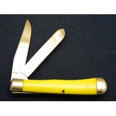 Case XX USA 10 Dot (1970) Yellow 3254 Trapper Knife Case XX USA 10 Dot (1970) Yellow 3254 Trapper Knife