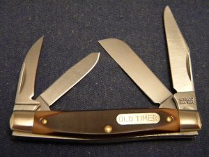 Schrade USA 44OT Delrin Old Timer Workmate 4 Blade Stockman Knife