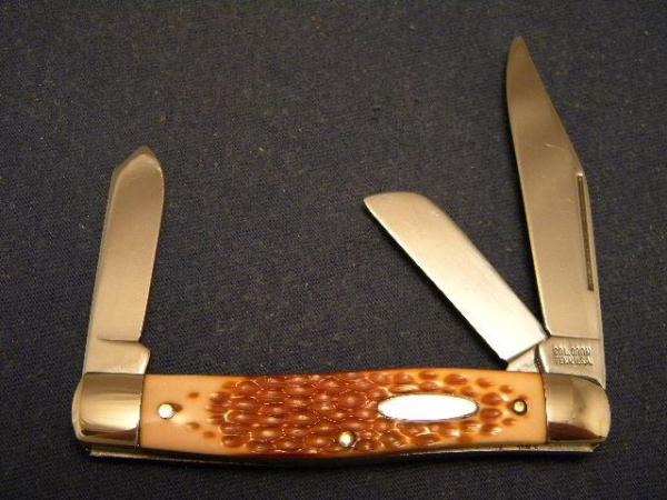 Col. Coon Tenn. USA Jigged Delrin 3 Backspring Stockman Knife Col. Coon Tenn. USA Jigged Delrin 3 Backspring Stockman Knife