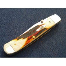 Case XX USA 2009 Red Stag R5154L SS Trapperlock Knife