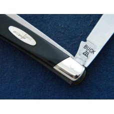 Buck 311 USA Black Delrin Slimline Trapper Knife Pre 1986 - NIB