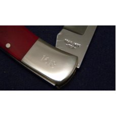 Bear MGC USA 1996 Mac Tools 58th Anniversary Smooth Red Bone Lockback Knife - NIB Bear MGC USA 1996 Mac Tools 58th Anniversary Smooth Red Bone Lockback Knife - NIB