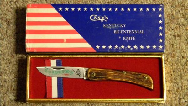 Case XX USA 1976 Stag 5137SS Kentucky Bicentennial Sodbuster Knife - NIB Case XX USA 1976 Stag 5137SS Kentucky Bicentennial Sodbuster Knife - NIB
