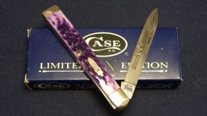 Case XX USA 2003 Violet Bone 6185 SS Doctors Knife - NIB