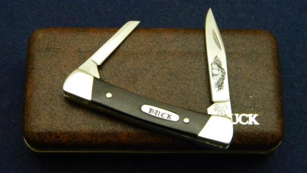 Buck Pony 705 USA Aurum Etch Wood 2 Blade Folding Knife Pre 1986 - NIB
