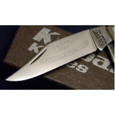 Ka-Bar Olean, NY Jigged Wood Gunstock Knife c.1980 Club Knife - NIB Ka-Bar Olean, NY Jigged Wood Gunstock Knife c.1980 Club Knife - NIB