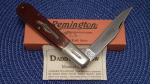 Remington R1240 Delrin Musket-1 Daddy Barlow Knife - NIB
