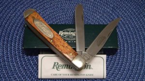 Remington UMC USA R12 Wood Racing Trapper Knife - NIB