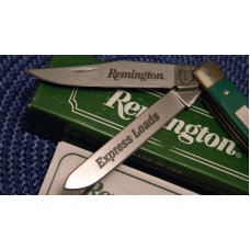 Remington USA Green Delrin Express Loads Slimline Trapper Knife - NIB Remington USA Green Delrin Express Loads Slimline Trapper Knife - NIB