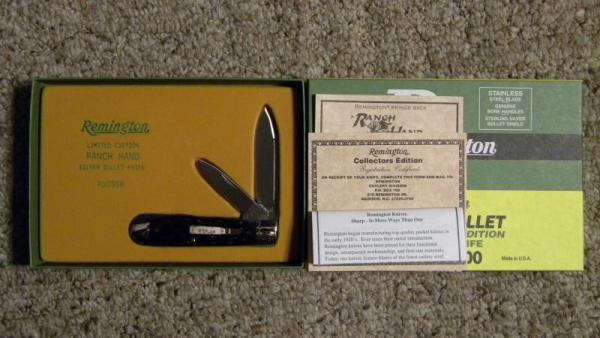 Remington UMC USA 1999 Genuine Bone R103 SB Silver Bullet Ranch Hand Knife - NIB 