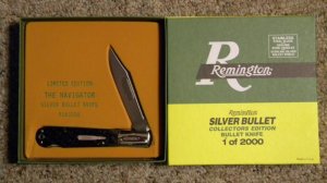 Remington UMC USA 2000 Genuine Bone R1630  SB Silver Bullet The Navigator Daddy Barlow Knife - NIB 
