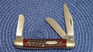 Case XX Stainless USA 9 Dot (1971) Bone 6347 HP SSP Razor Edge Stockman Knife