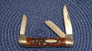 Case XX Stainless USA 9 Dot (1971) Bone 6318 HP SSP Stockman Knife