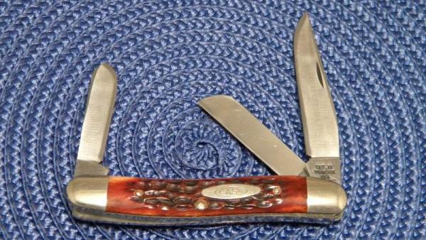 Case XX Stainless USA 10 Dot (1970) Bone 6318 HP SSP Stockman Knife
