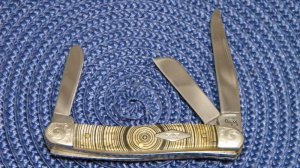 Case XX USA 2007 Bone 6318 SS Engraved Bolsters Stockman Knife