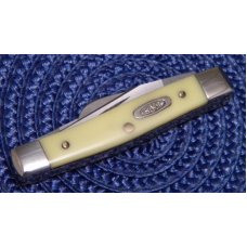 Case XX SS USA 1 Dot (1989) Yellow Composition 33033 SS Little 3 Blade Stockman Knife Case XX SS USA 1 Dot (1989) Yellow Composition 33033 SS Little 3 Blade Stockman Knife
