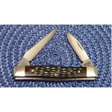 Case XX SS USA 2 Dot (1988) Delrin 62033 SS Little 2 Blade Stockman Knife