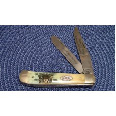 Case XX SS USA 3 Dot (1987) W254 SS White Bone Statue of Liberty Commemorative Trapper Knife - NIB Case XX SS USA 3 Dot (1987) W254 SS White Bone Statue of Liberty Commemorative Trapper Knife - NIB