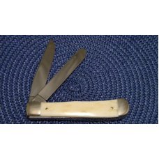 Case XX SS USA 3 Dot (1987) W254 SS White Bone Statue of Liberty Commemorative Trapper Knife - NIB Case XX SS USA 3 Dot (1987) W254 SS White Bone Statue of Liberty Commemorative Trapper Knife - NIB