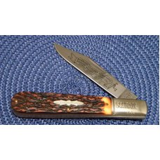 Schrade + NY USA 280 Staglon 80th Anniversary Daddy Barlow Knife c.1984 - NIB