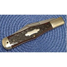 Winchester Trademark USA 1990 Bone 1920 Coke Bottle Folding Hunter Knife - NIB Winchester Trademark USA 1990 Bone 1920 Coke Bottle Folding Hunter Knife - NIB