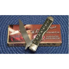 Case XX USA 2010 Carved Natural Bone 611 1/2L SS Engraved Bolsters Cheetah Cub Knife - NIB Case XX USA 2010 Carved Natural Bone 611 1/2L SS Engraved Bolsters Cheetah Cub Knife - NIB