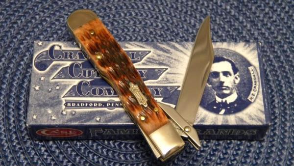 Crandall Cutlery Company (Case) Caramel Bone 611 1/2L SS Cheetah Cub Knife - NIB Crandall Cutlery Company (Case) Caramel Bone 611 1/2L SS Cheetah Cub Knife - NIB