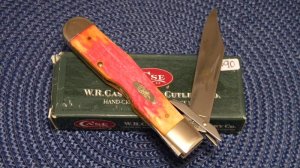 Case XX USA 2002 Indian Paintbrush Bone 6111 1/2L SS Cheetah Knife - NIB