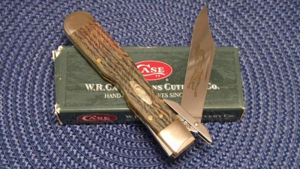 Case XX USA 2003 Curly Green Oak 7111 1/2L SS Cheetah Knife SFO 1 of 500 - NIB Case XX USA 2003 Curly Green Oak 7111 1/2L SS Cheetah Knife SFO 1 of 500 - NIB