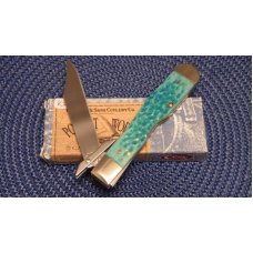 Case XX USA 2003 Pocket Worn Caribbean Blue Bone 6111 1/2L SS Cheetah Knife - NIB Case XX USA 2003 Pocket Worn Caribbean Blue Bone 6111 1/2L SS Cheetah Knife - NIB